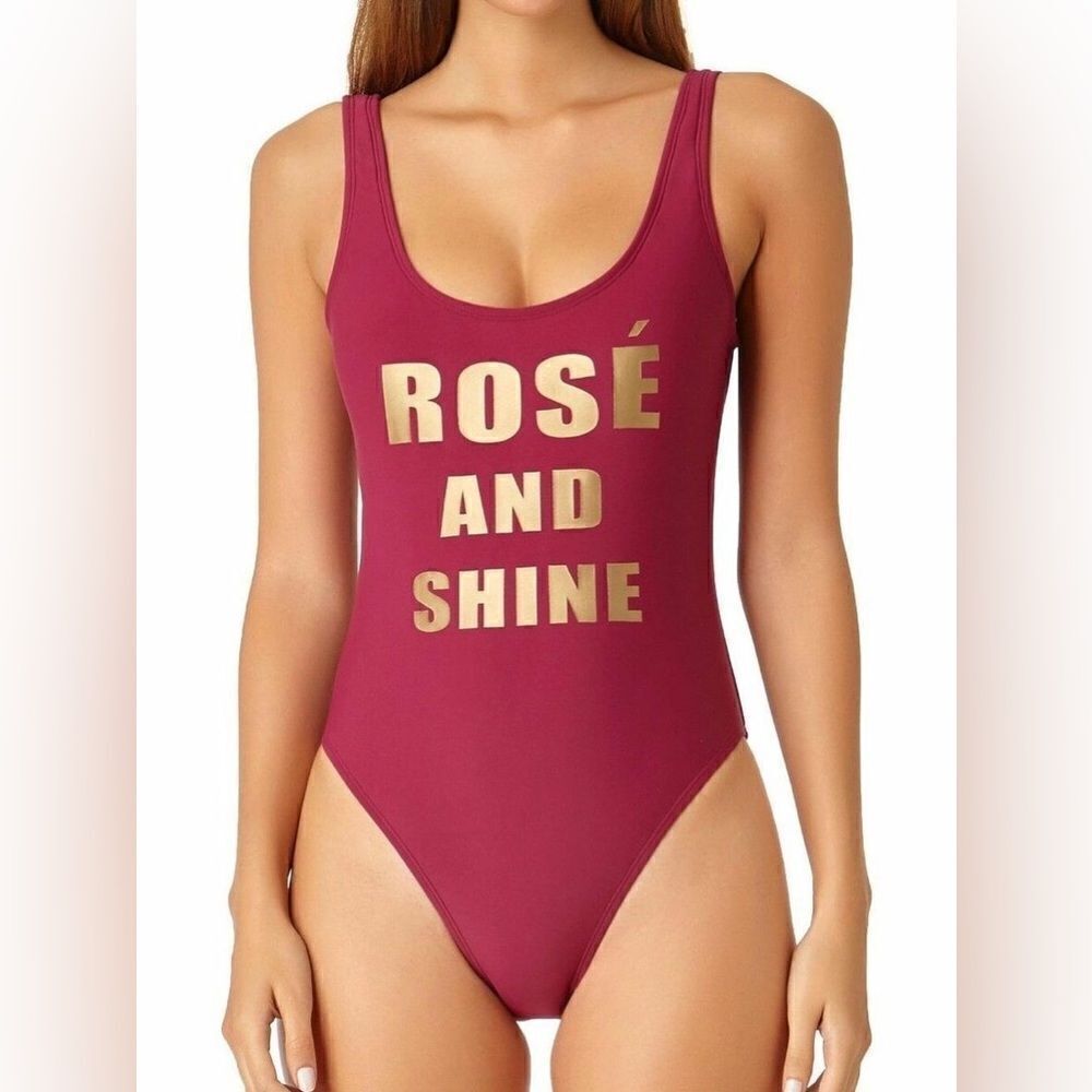 California Sunshine Rosé And Shine One Piece Swimsuit Medium